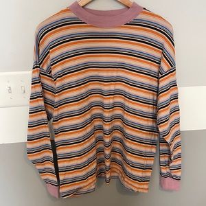 Striped long sleeve top